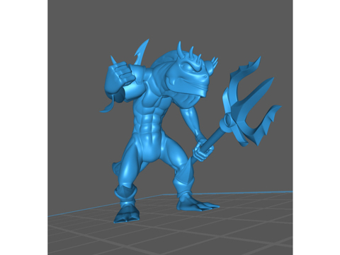 Image of KUO-TOA / DEEP ONE / FISH-MAN WARRIOR, pose 2