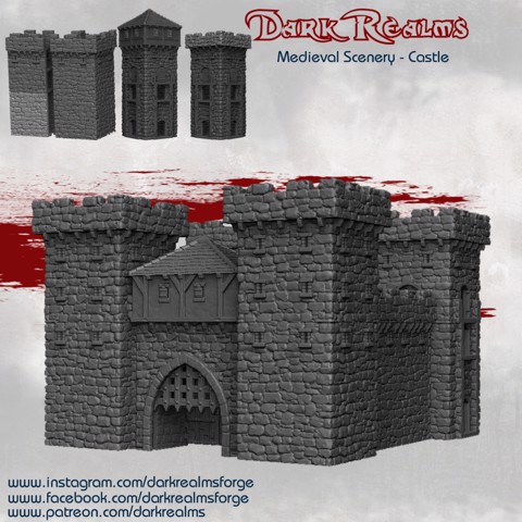 Image of Dark Realms Medieval Scenery - Castle