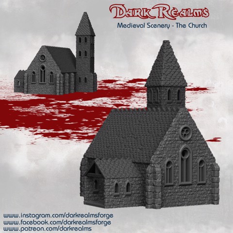 Image of Dark Realms Medieval Scenery - The Church