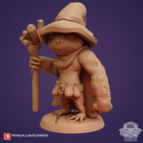 Image of Sloth Wizard (pre-supported included)