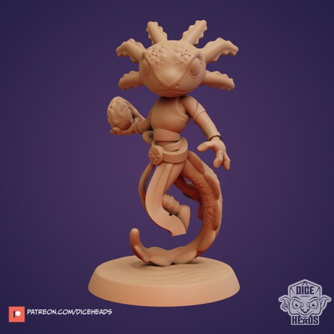 Image of Axolotl Sorcerer (Pre-supported included)