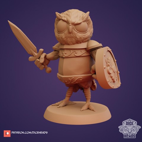 Image of Owl Fighter (pre-supported included) FREE MODEL
