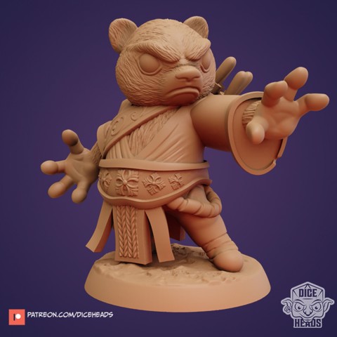 Image of Panda Wizard (pre-supported included)