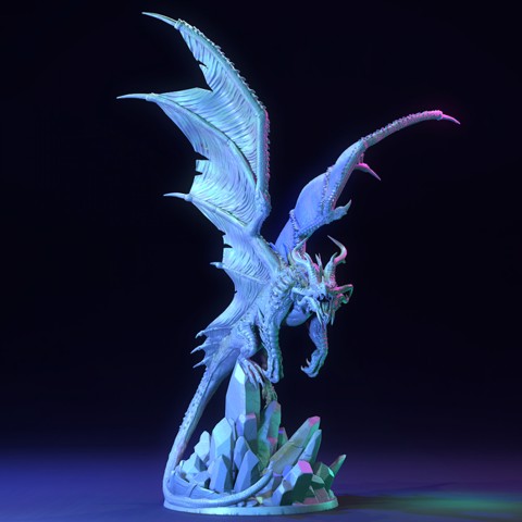 Image of Frysa, Herald of Winter | Ice Dragon - Presupported