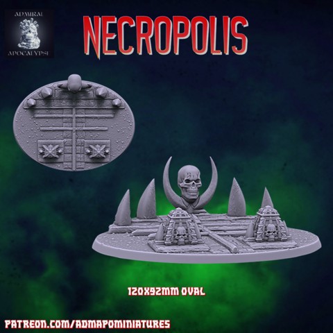 Image of Necropolis 120*92mm base  (Pre-supported)