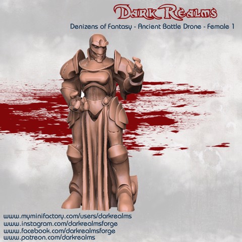 Image of Dark Realms Denizens of Fantasy - Ancient Battle Drone Female 1