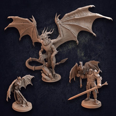 Image of Paladin Dragon and Trapper Pack - Presupported