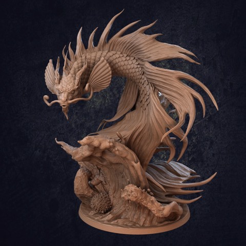 Image of Dragon Koi - Presupported
