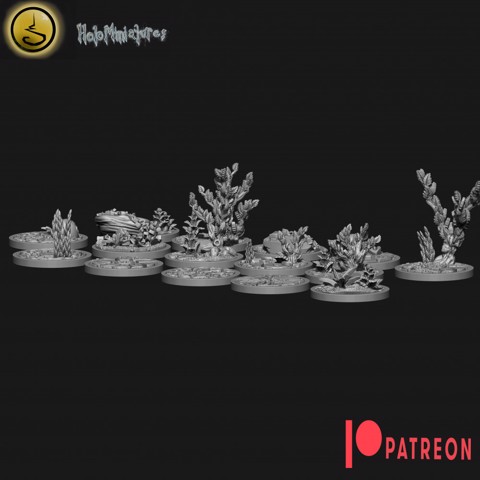 Image of sword master 32mm round scenic bases