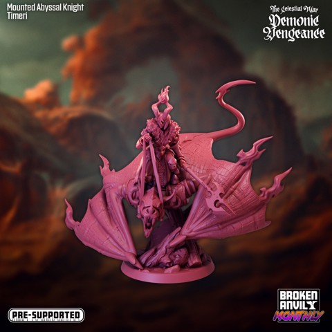 Image of The Celestial War: Demonic Vengeance Mounted Abyssal Knight Timeri 02