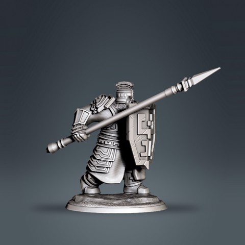Image of Dwarf armoured spear 2