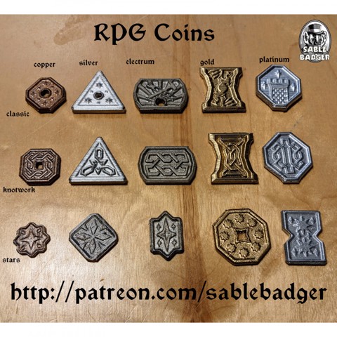 Image of RPG Coins - Set 1