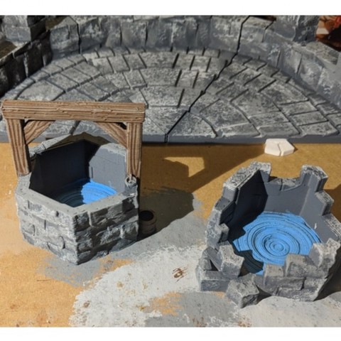 Image of Fantasy Wargame Terrain - Well and Ruined Well
