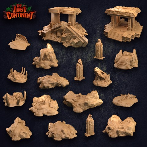 Image of The Lost Continent | Terrain Set - Presupported