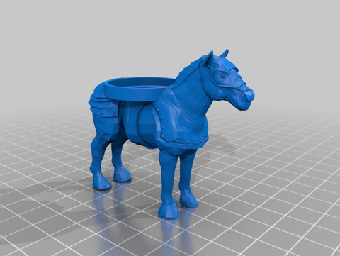 Image of Armored Horse Mount for 28mm Miniature