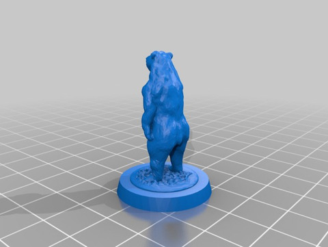 Image of Black Bear (28mm scale for D&D/tabletop games)