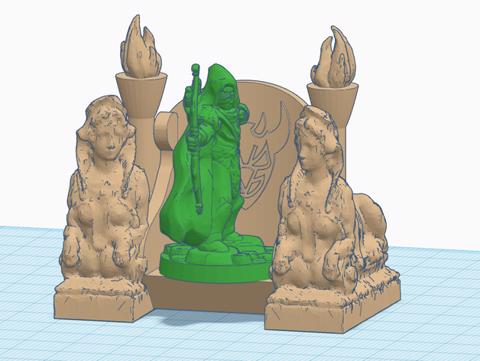 Image of Sphinx Throne (Devil/Angel) for 28mm gaming
