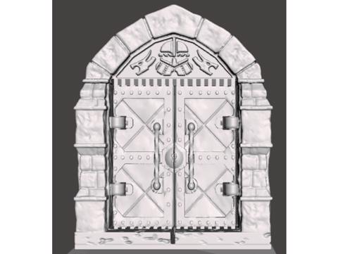 Image of OpenForge 2.0 Boss Door (Cut-Stone) Remix with working hinge