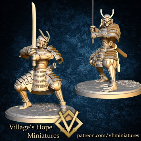 Image of samurai miniatures