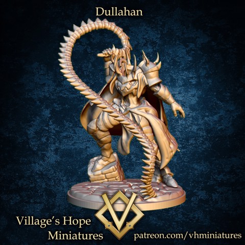 Image of Dullahan with skeleton whip