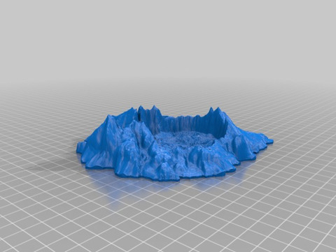 Image of Crater Lake as a Crater for 28mm Gaming