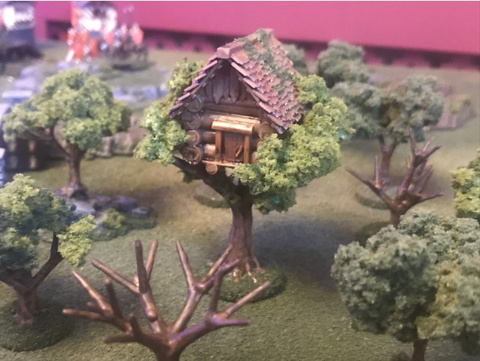 Image of Tree House, Wargames tree Building Feature Terrain - 15mm
