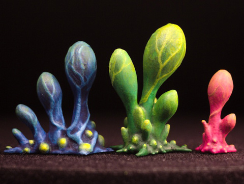 Image of Tabletop plant: "Blob Crowd Plant - 3 Minis Set" (Alien Vegetation 16)