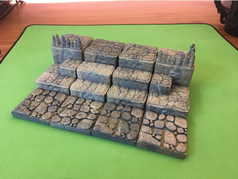 Image of Cavern Flat Steps /Ascends 2x2 (Openforge 2.0 compatible)