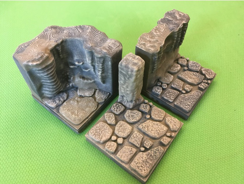 Image of Cavern Edge Connector Tile (Openforge 2.0 compatible)