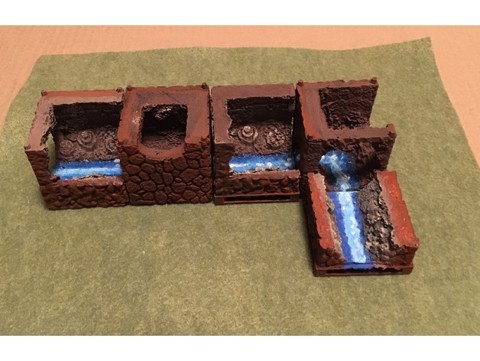 Image of Underground Tunnel Miniature Tiles w/ or w/o OpenLock