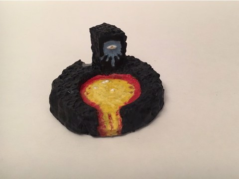 Image of Miniature Lava Pool w/ Sacred Symbol