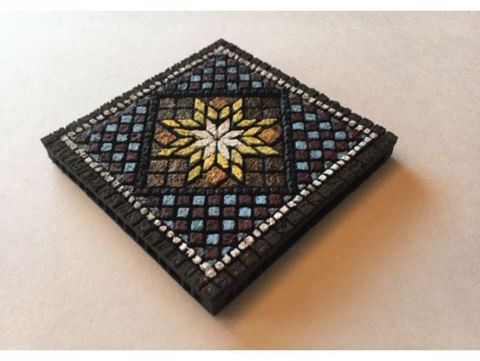 Image of Mosiac 4x4 inch Miniature Tile w/ Openlock