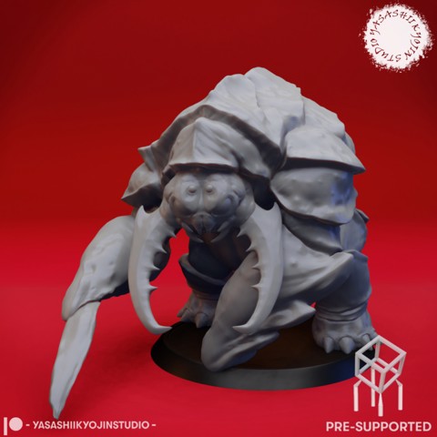 Image of Burrowing Beast - Tabletop Miniature (Pre-Supported)