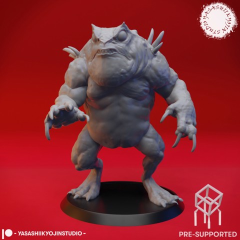 Image of Limbo Toad (Feral)  - Tabletop Miniature (Pre-Supported)