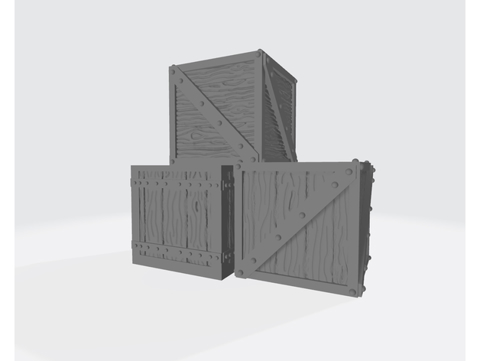 Image of Storage Crates (28mm scaled)
