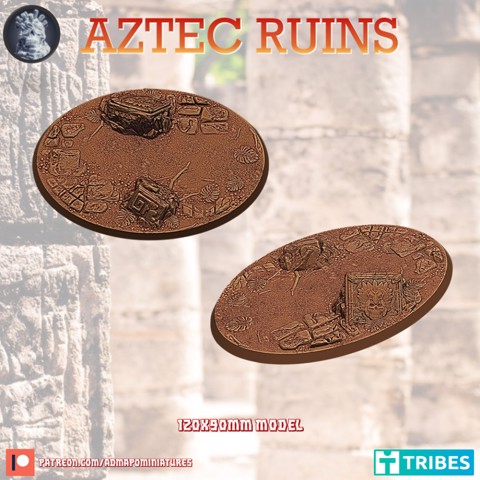Image of Aztec Ruins 120x90mm Base (Pre-supported)