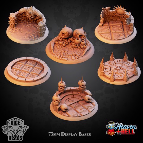 Image of 75mm Heaven & Hell Display Bases