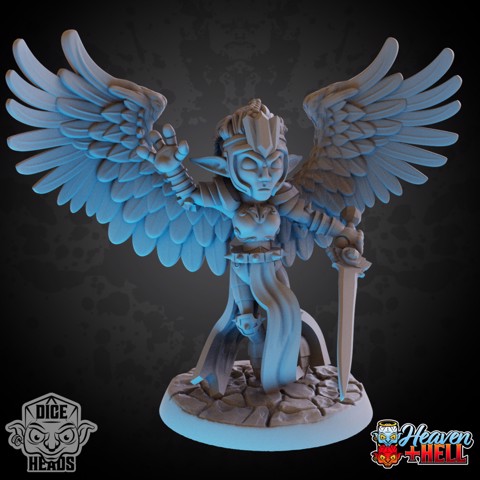 Image of Firemane Angel (pre-supported included)