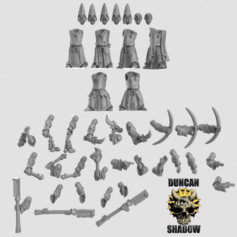 Image of Cultists Multipart Kit (pre supported)