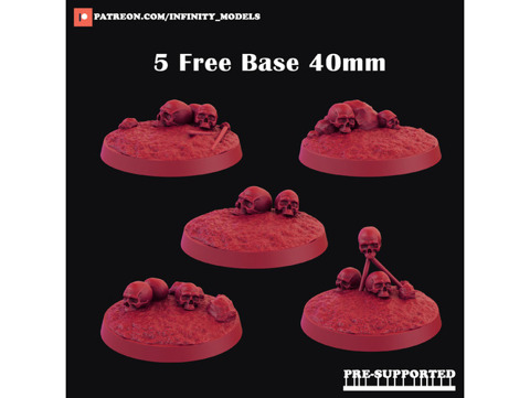 Image of Scull Base 40mm - Tabletop Miniatures