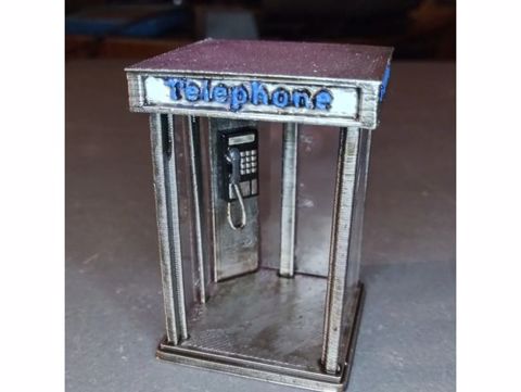 Image of Phone Booth 32mm Modern Scatter Terrain