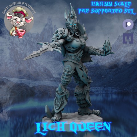 Image of Lich Queen - 32&54mm scale miniature