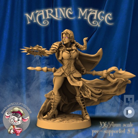 Image of Marine Mage - 32&54mm scale miniature