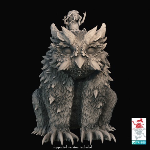 Image of The Girl and the Owlbear