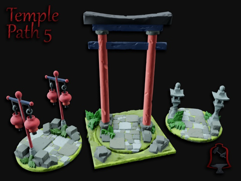 Image of OpenFoliage Temple Stone Path Set 5