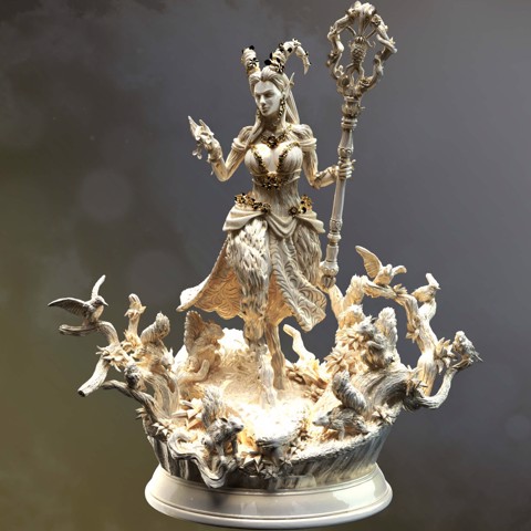 Image of Fey-touched Faun Goddess - Renmaeth
