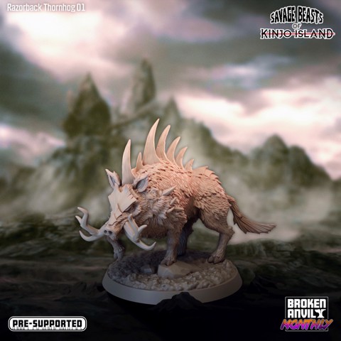 Image of Savage Beasts of Kinjo Island - Razorback Thornhog 01