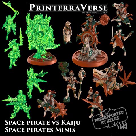 Image of 009 Space Pirate vs Kaiju Pirates Minis