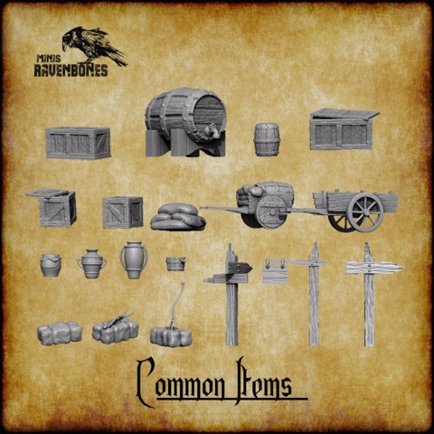 Image of Common Items bundle Pre-supported