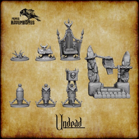 Image of Undead scenery bundle Pre-supported